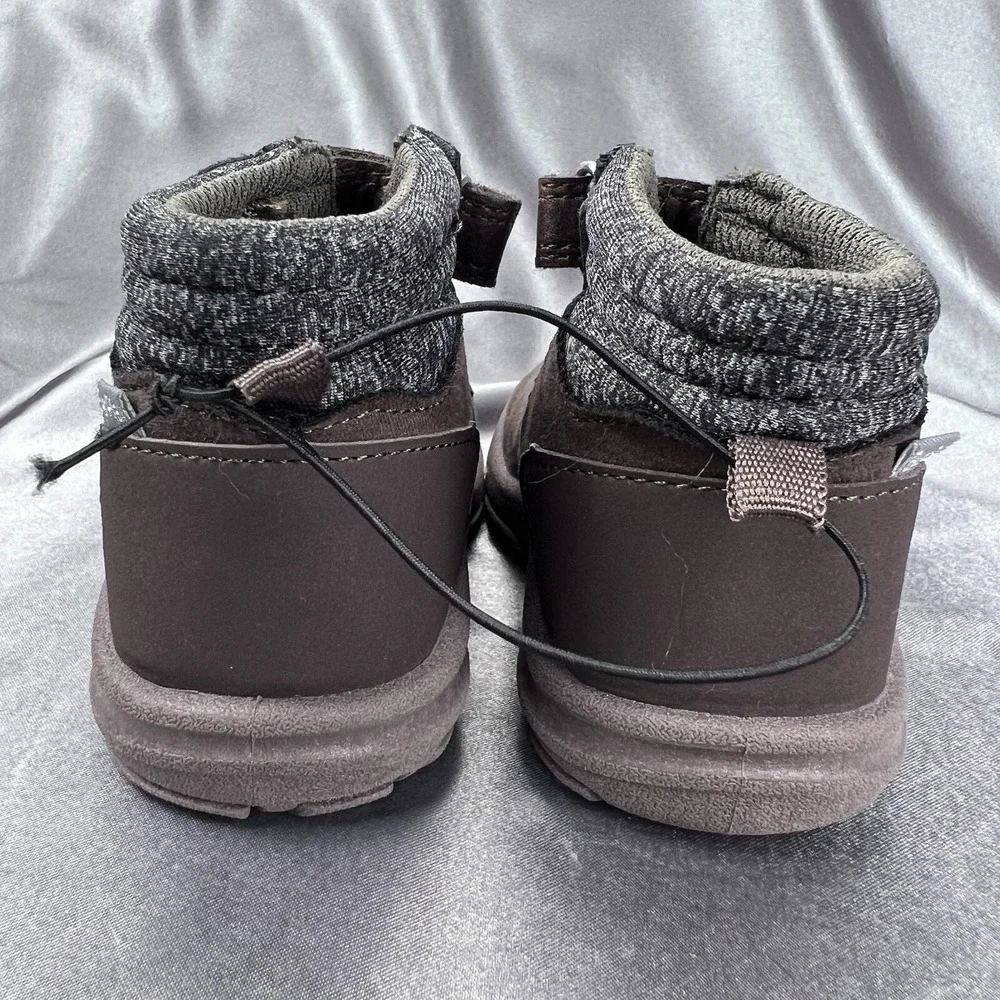 OshKosh B'Gosh Toddler Boys Ever Play Boots Sz 7 M Brown Mid Top Ankle Fashion